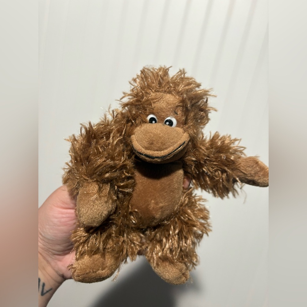 Brown Plush Monkey Toy 6”